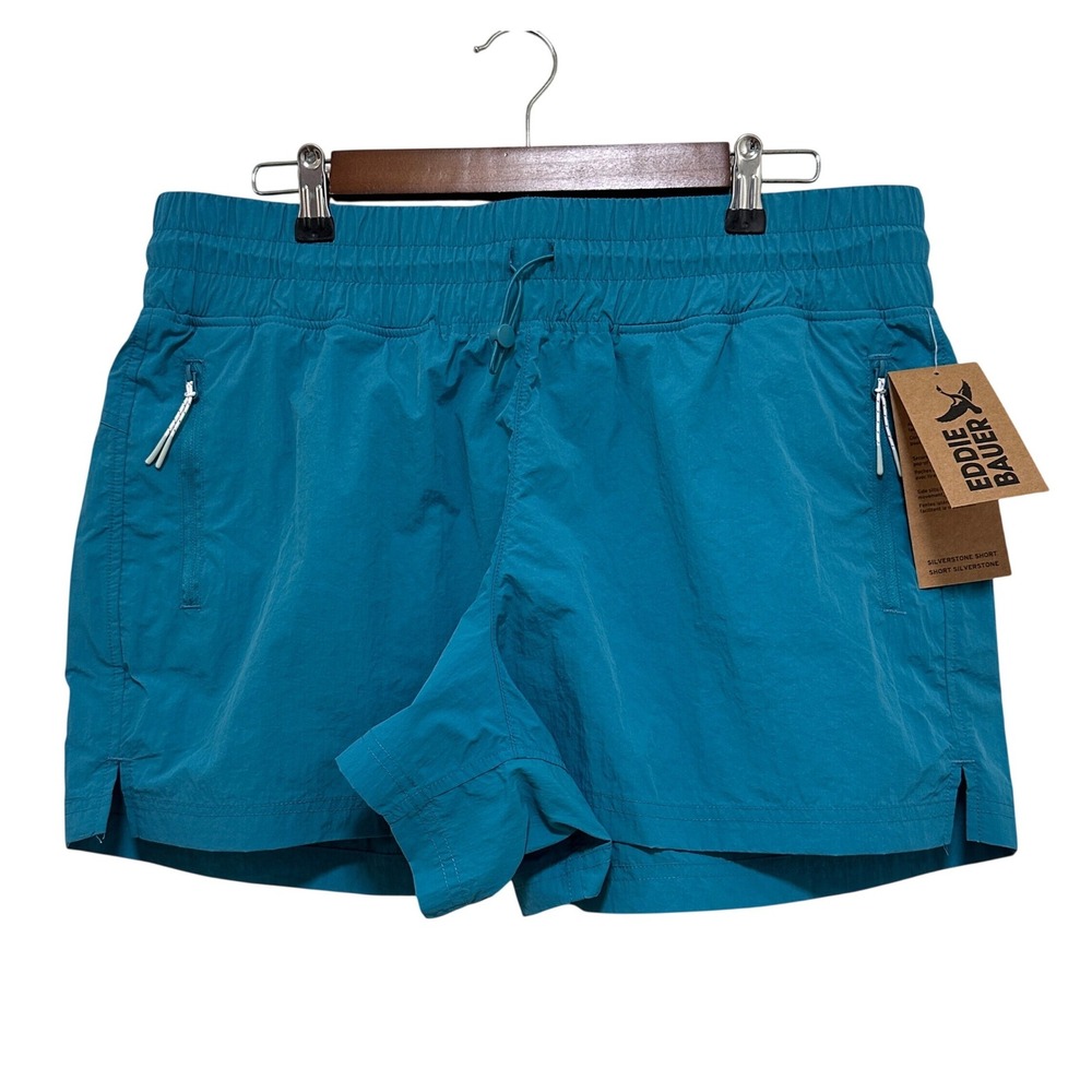 Eddie Bauer Shorts Womens XL Teal Biscay Bay Teal NWT Hiking Active E8011958